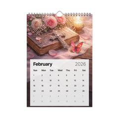 Crosses and butterflies - Wall calendar (2026)