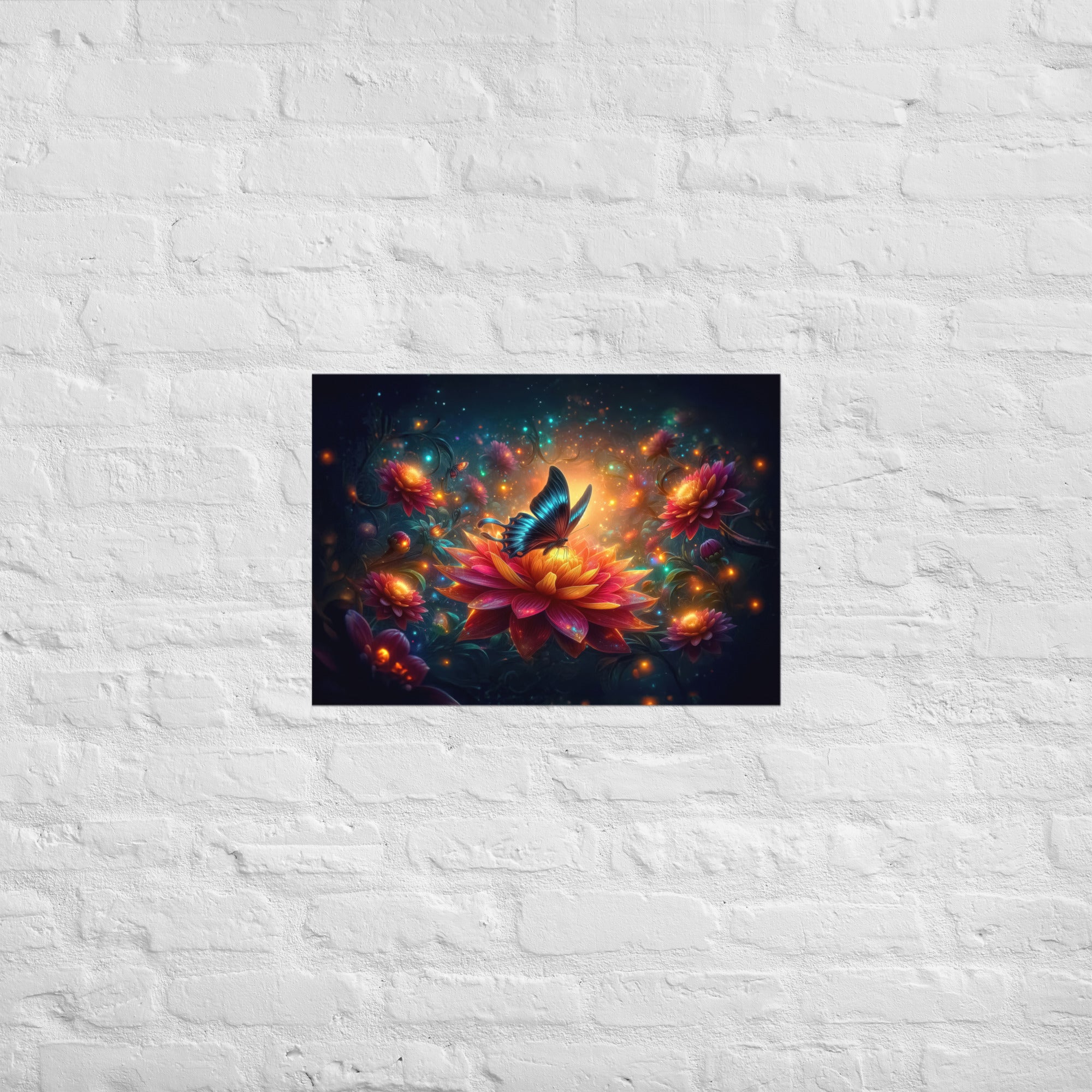 Magic Bloom with Butterfly - Poster Secondary image