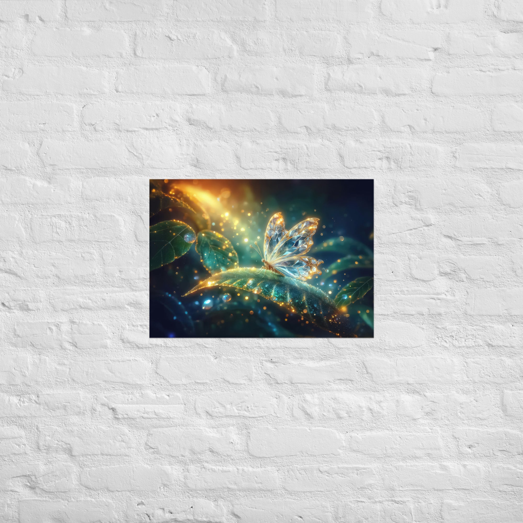 Enchanted Crystal Butterfly - Poster Secondary image
