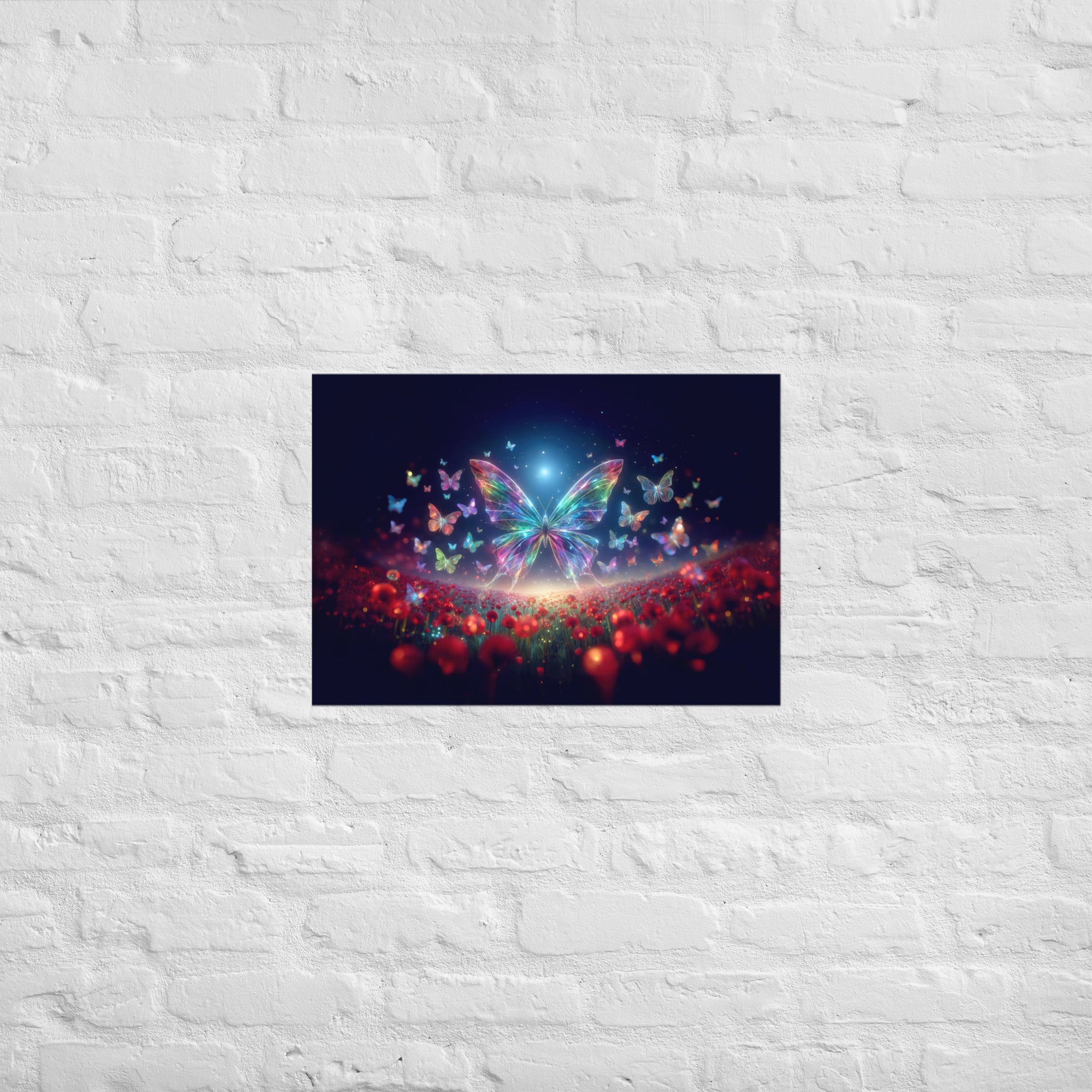 Rainbow Butterfly Dreamscape - Poster Secondary image