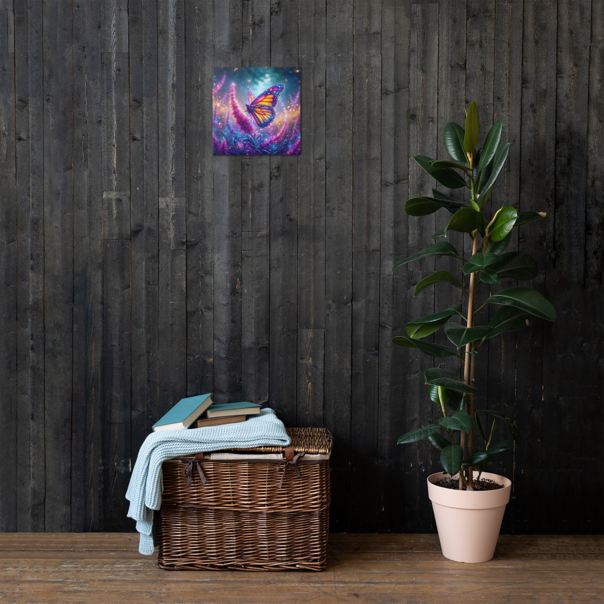 Butterfly in a Magic Garden - Thin canvas Secondary image