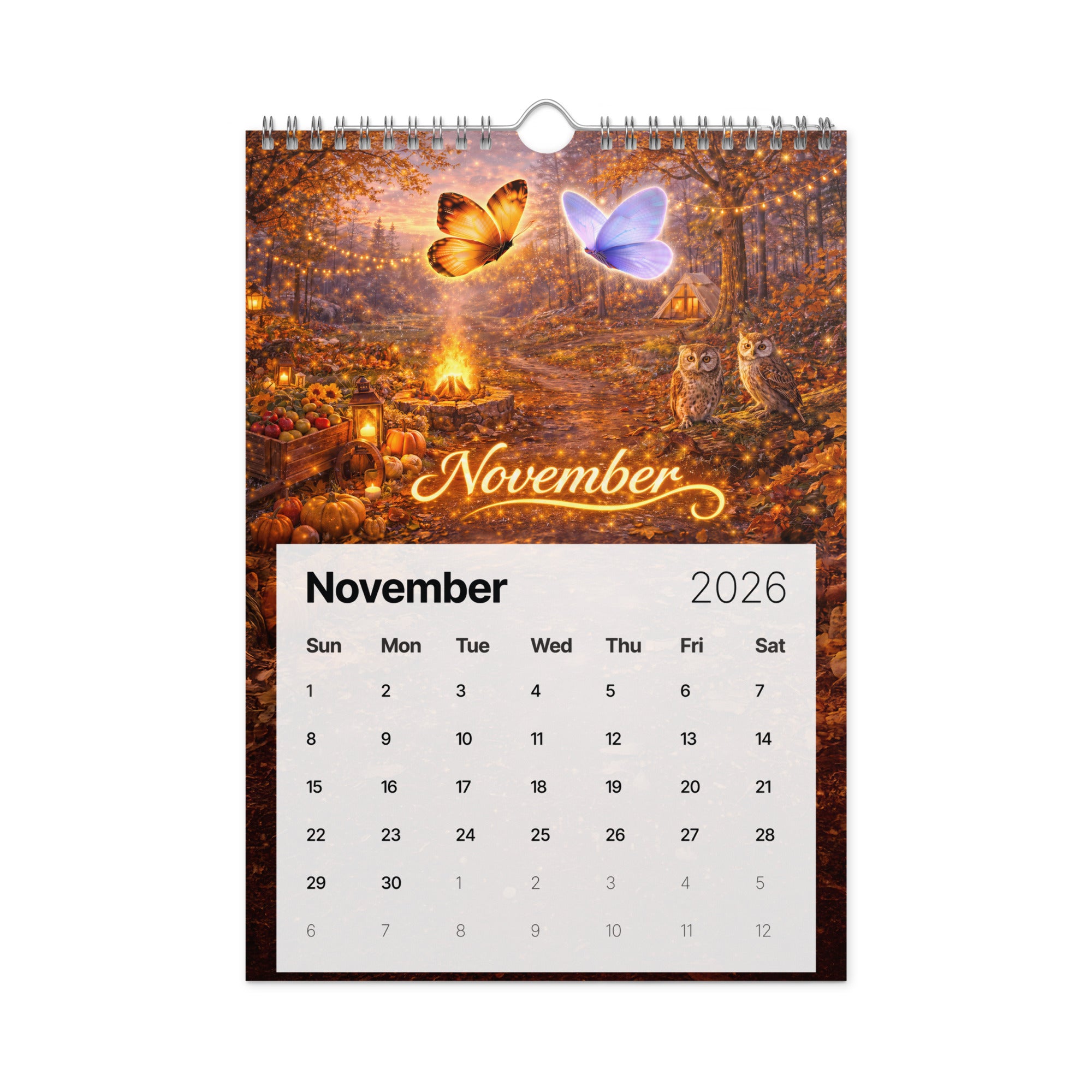 Magical Butterflies - Wall calendar (2026)