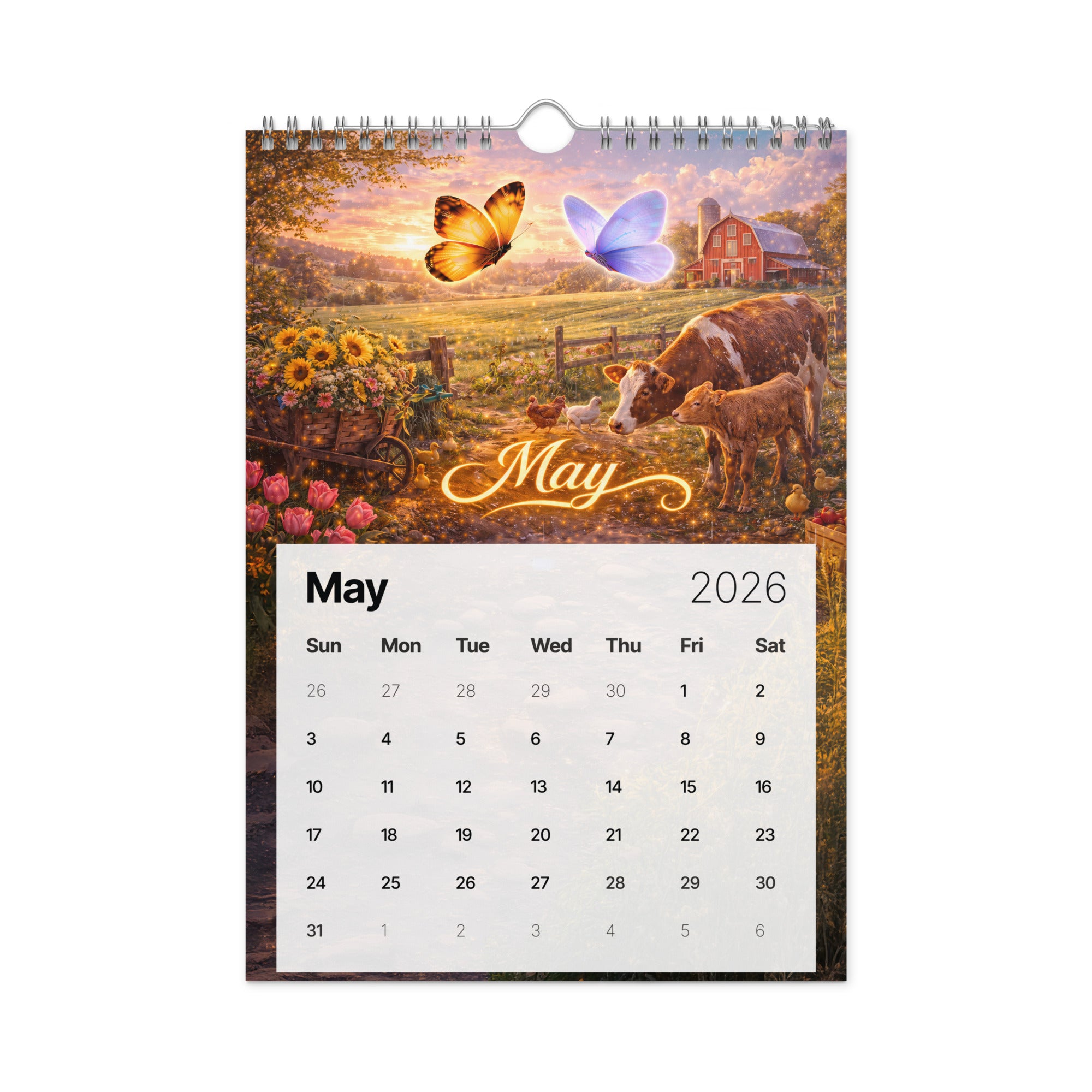 Magical Butterflies - Wall calendar (2026)