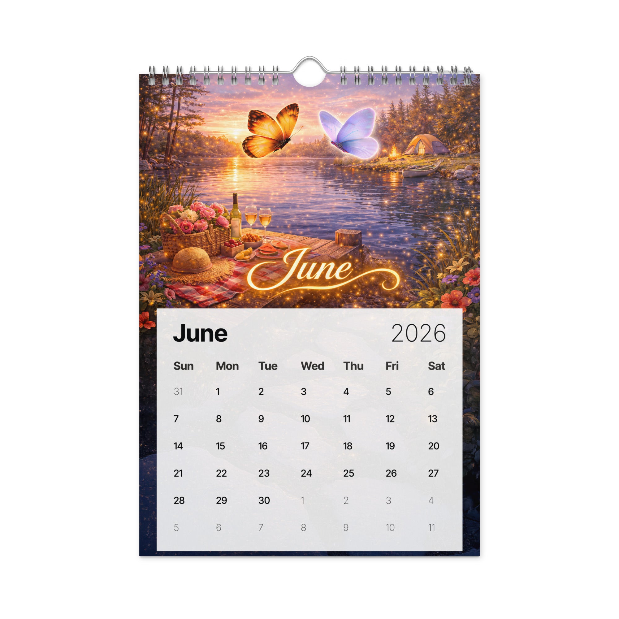 Magical Butterflies - Wall calendar (2026)