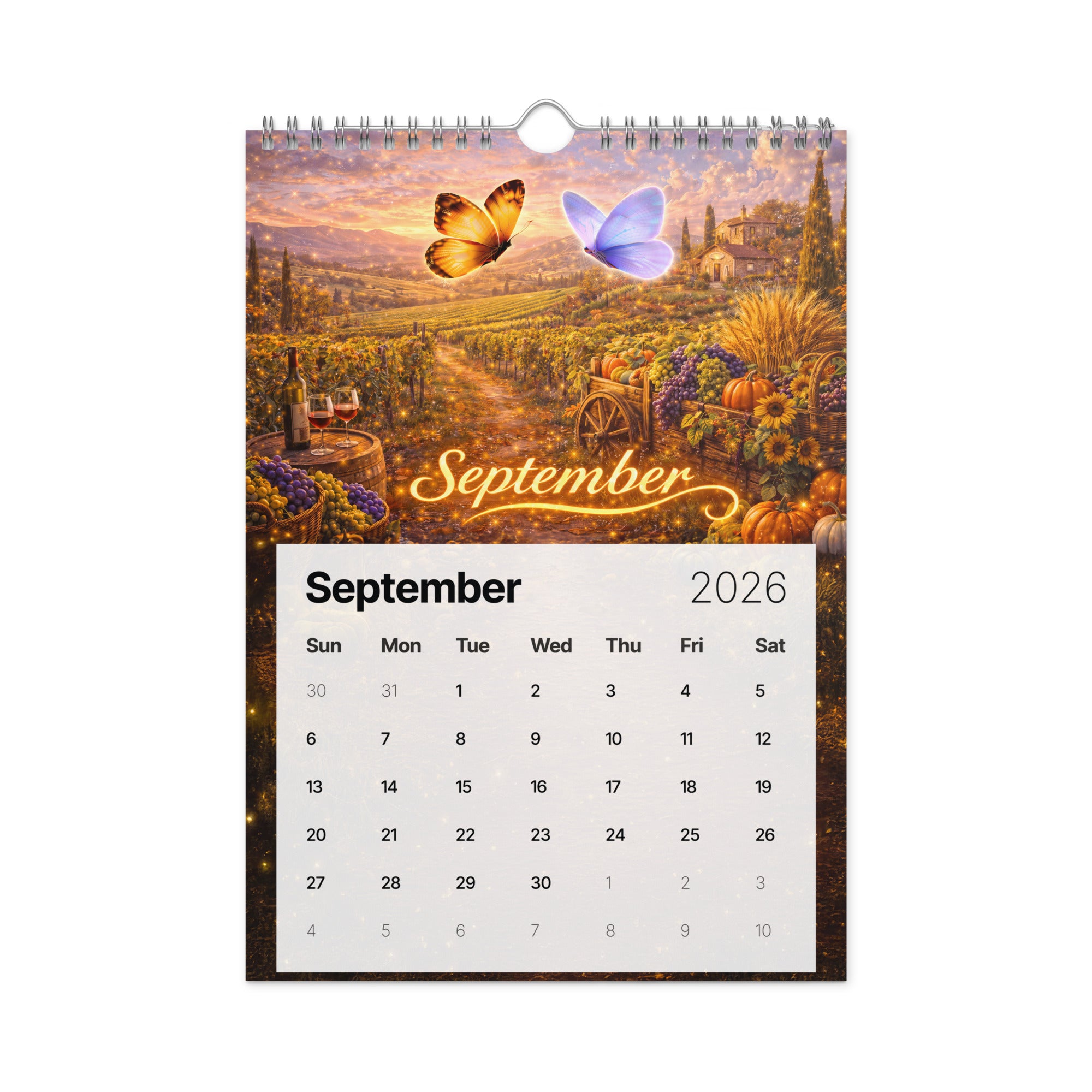 Magical Butterflies - Wall calendar (2026)