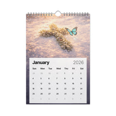 Crosses and butterflies - Wall calendar (2026)