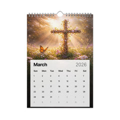Crosses and butterflies - Wall calendar (2026)